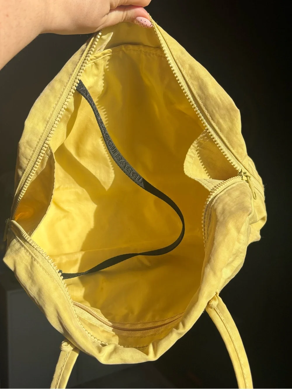 BAGGU Bowler Bag Butter Yellow- Rare Discontinued - Picture 4 of 4